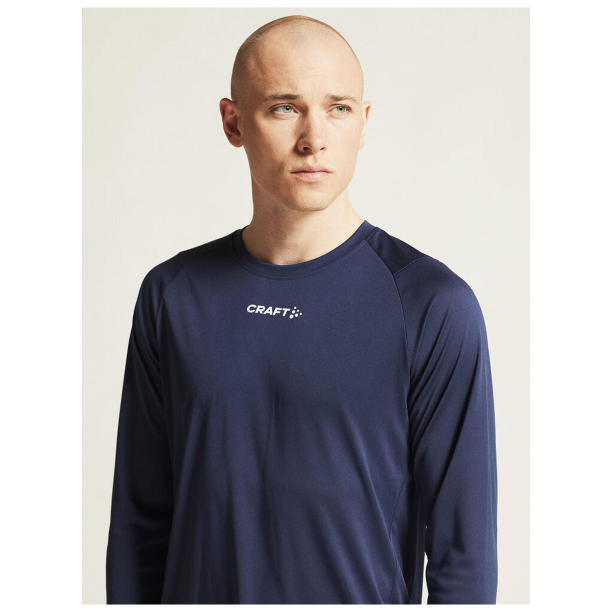 Rush 2.0 Ls Tee M - Navy - Closeup 6