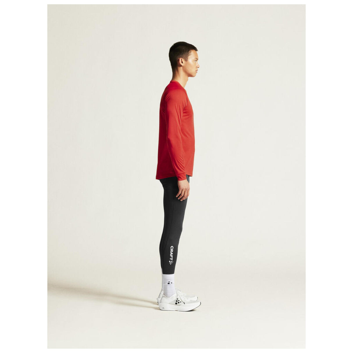 Rush 2.0 Ls Tee M - Red - Closeup 2