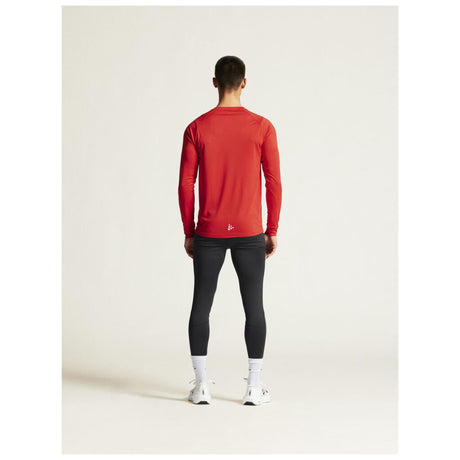 Rush 2.0 Ls Tee M - Red - Closeup 3