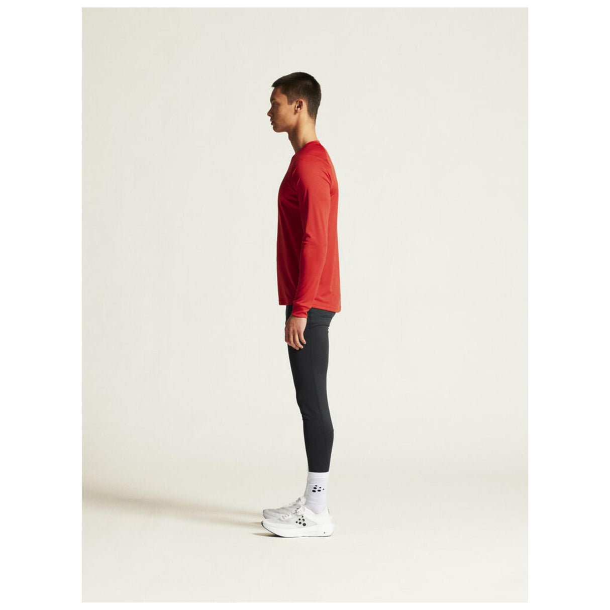 Rush 2.0 Ls Tee M - Red - Closeup 4