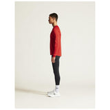 Rush 2.0 Ls Tee M - Red - Closeup 4