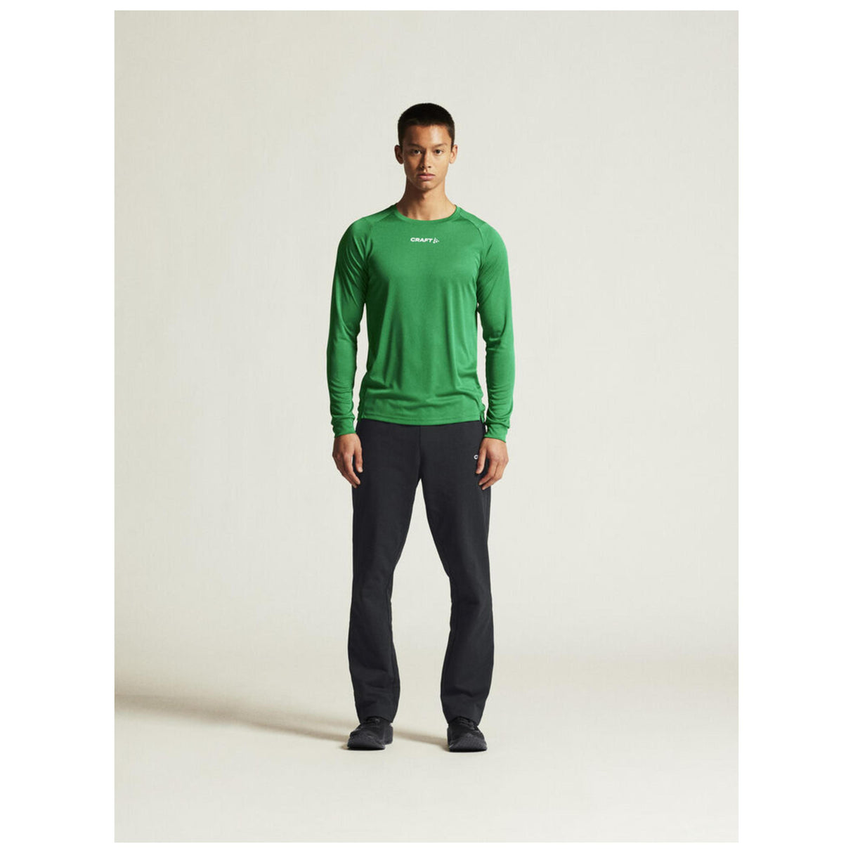 Rush 2.0 Ls Tee M - Green - Closeup 1