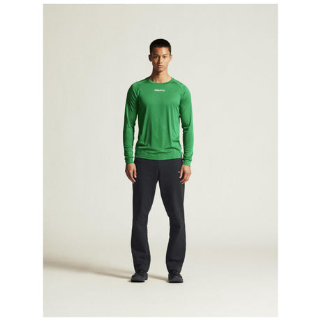 Rush 2.0 Ls Tee M - Green - Closeup 1