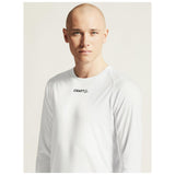 Rush 2.0 Ls Tee M - White - Closeup 6