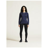 Rush 2.0 Ls Tee W - Navy - Closeup 1