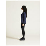 Rush 2.0 Ls Tee W - Navy - Closeup 3