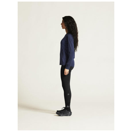 Rush 2.0 Ls Tee W - Navy - Closeup 3