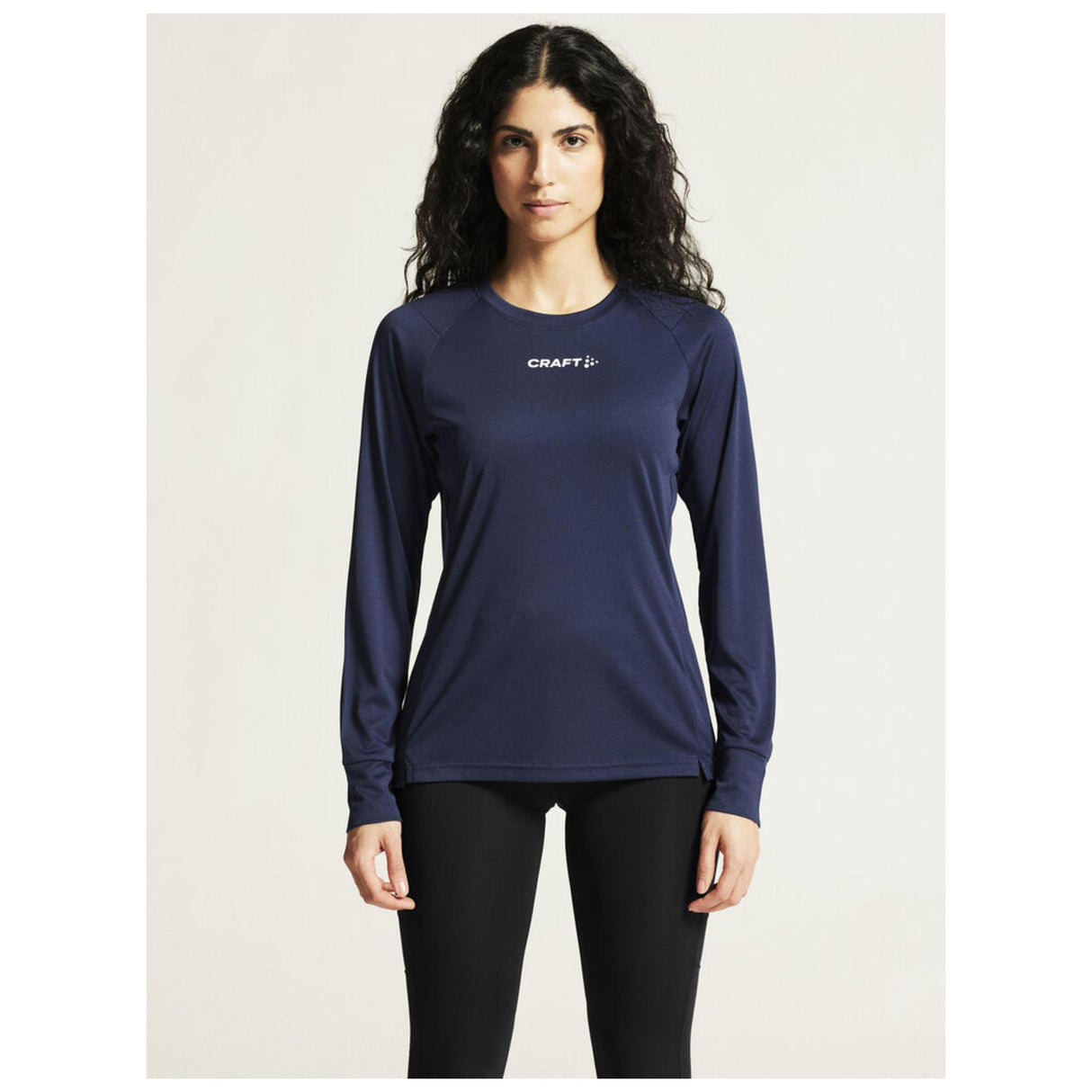 Rush 2.0 Ls Tee W - Navy - Closeup 5