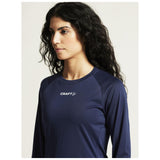Rush 2.0 Ls Tee W - Navy - Closeup 6