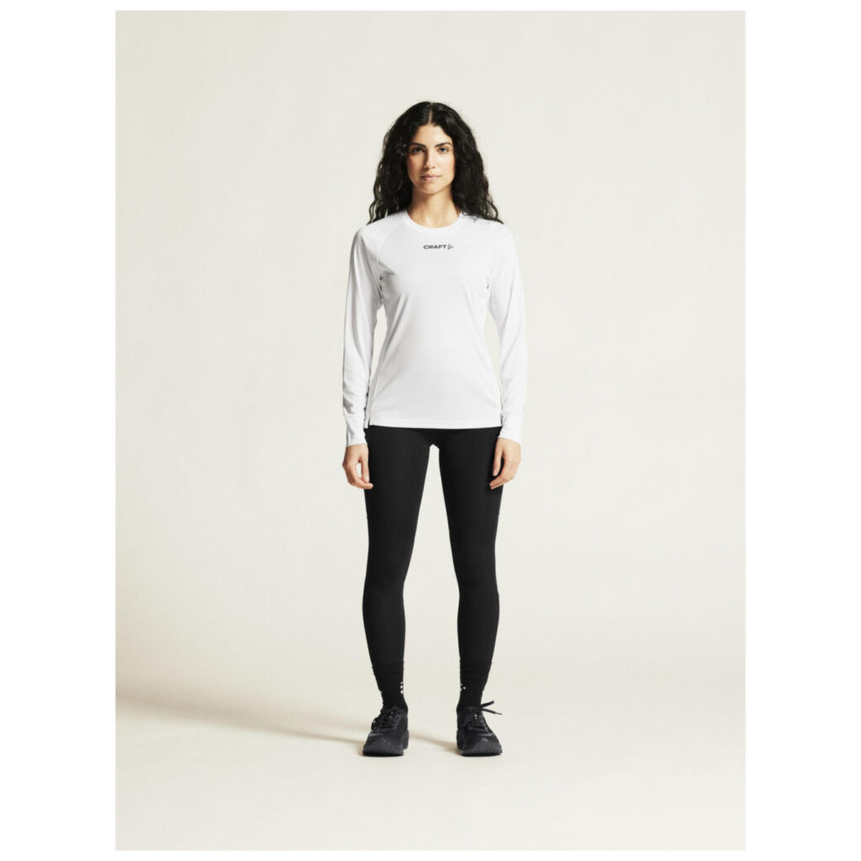 Rush 2.0 Ls Tee W - White - Closeup 1