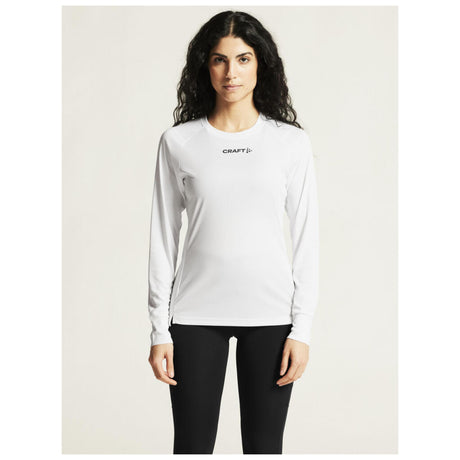 Rush 2.0 Ls Tee W - White - Closeup 5