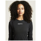 Rush 2.0 Ls Tee W - Black - Closeup 6