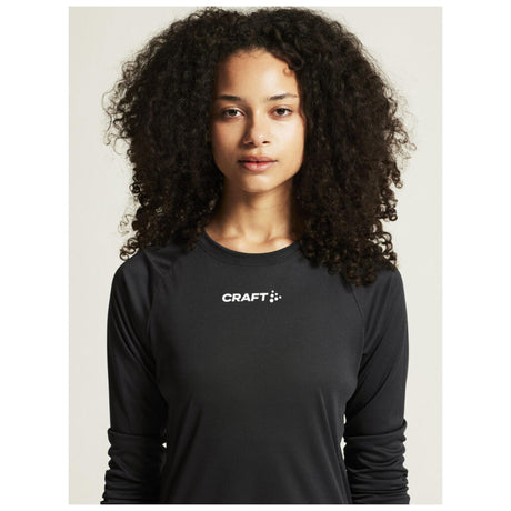 Rush 2.0 Ls Tee W - Black - Closeup 6