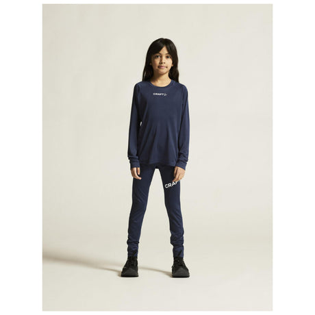 Rush 2.0 Ls Tee Jr - Navy - Closeup 1