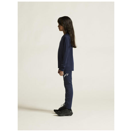 Rush 2.0 Ls Tee Jr - Navy - Closeup 2