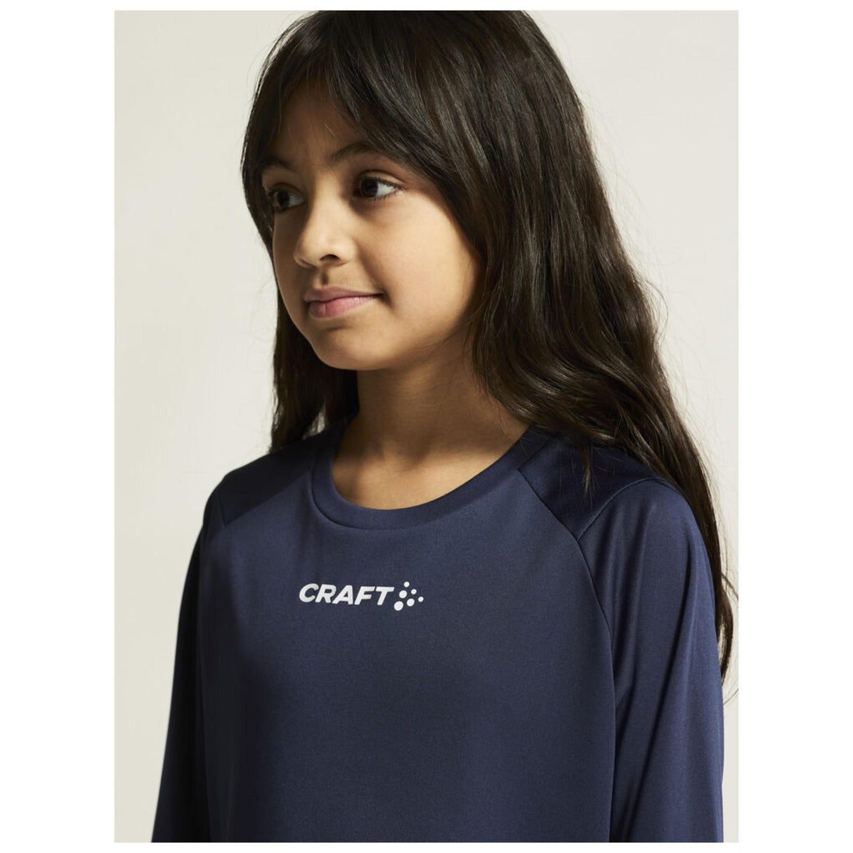Rush 2.0 Ls Tee Jr - Navy - Closeup 7