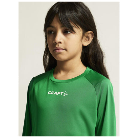 Rush 2.0 Ls Tee Jr - Green - Closeup 6