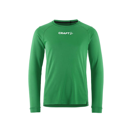 Rush 2.0 Ls Tee Jr - Green - Front