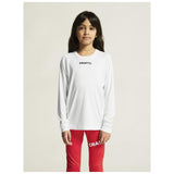 Rush 2.0 Ls Tee Jr - White - Closeup 5