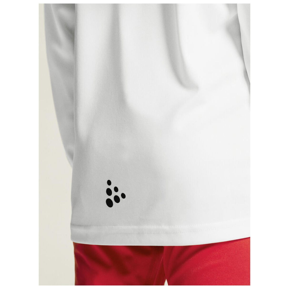 Rush 2.0 Ls Tee Jr - White - Closeup 6