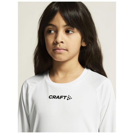 Rush 2.0 Ls Tee Jr - White - Closeup 7