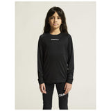 Rush 2.0 Ls Tee Jr - Black - Closeup 5
