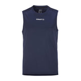 Rush 2.0 Singlet M - Navy - Front