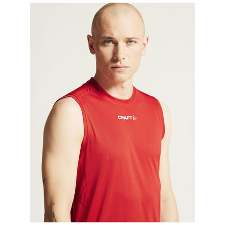 Rush 2.0 Singlet M - Red - Closeup 6