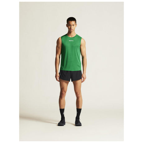 Rush 2.0 Singlet M - Green - Closeup 1