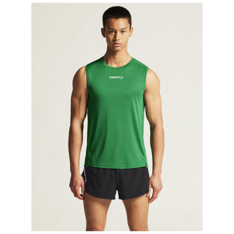Rush 2.0 Singlet M - Green - Closeup 5
