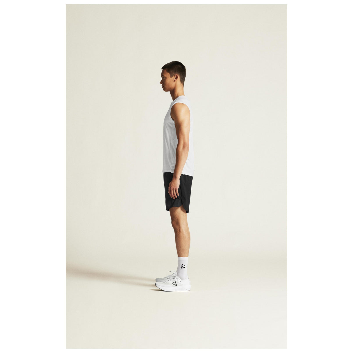 Rush 2.0 Singlet M - White - Closeup 4