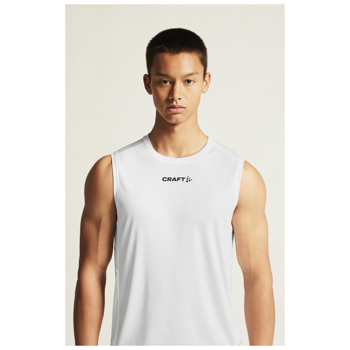 Rush 2.0 Singlet M - White - Closeup 7