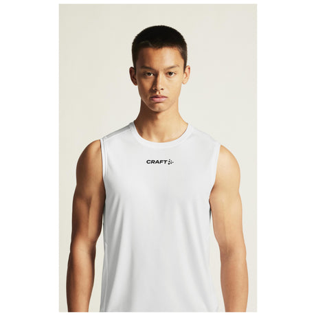 Rush 2.0 Singlet M - White - Closeup 7