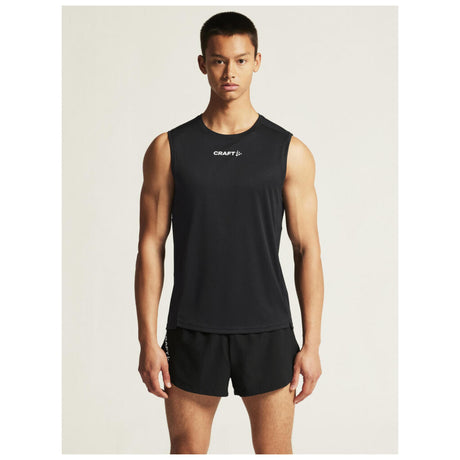 Rush 2.0 Singlet M - Black - Closeup 5