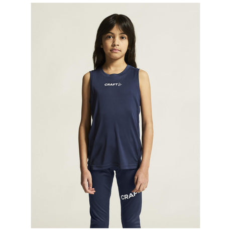 Rush 2.0 Singlet Jr - Navy - Closeup 5