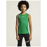 Rush 2.0 Singlet Jr - Green - Closeup 5
