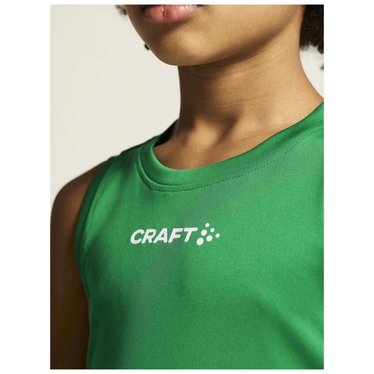 Rush 2.0 Singlet Jr - Green - Closeup 6
