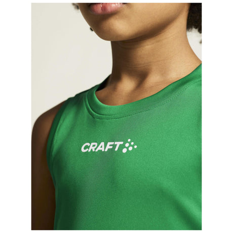 Rush 2.0 Singlet Jr - Green - Closeup 6
