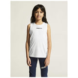 Rush 2.0 Singlet Jr - White - Closeup 5