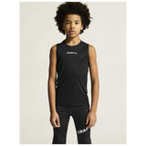 Rush 2.0 Singlet Jr - Black - Closeup 5