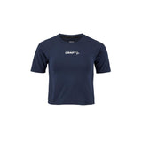 Rush 2.0 Crop Tee W - Navy - Front