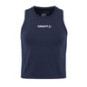 Rush 2.0 Crop Singlet W - Navy - Front