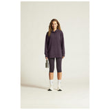 Adv Join Long Hoodie W - Dark Plum - Closeup 1