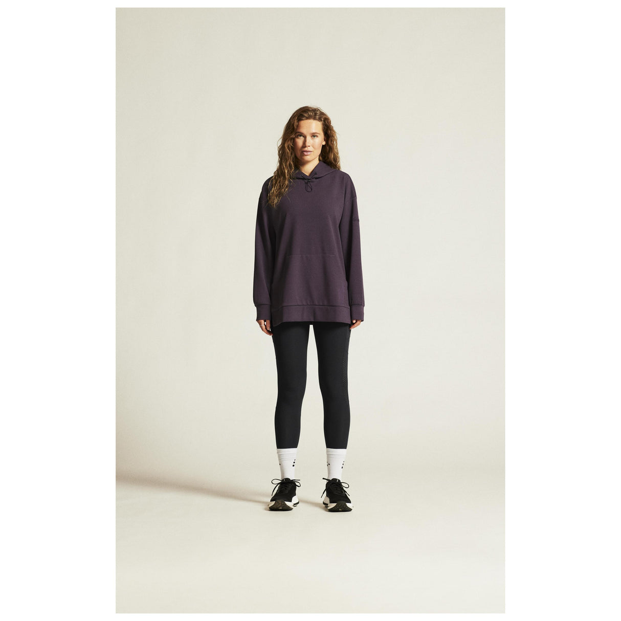 Adv Join Long Hoodie W - Dark Plum - Closeup 10