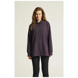 Adv Join Long Hoodie W - Dark Plum - Closeup 12
