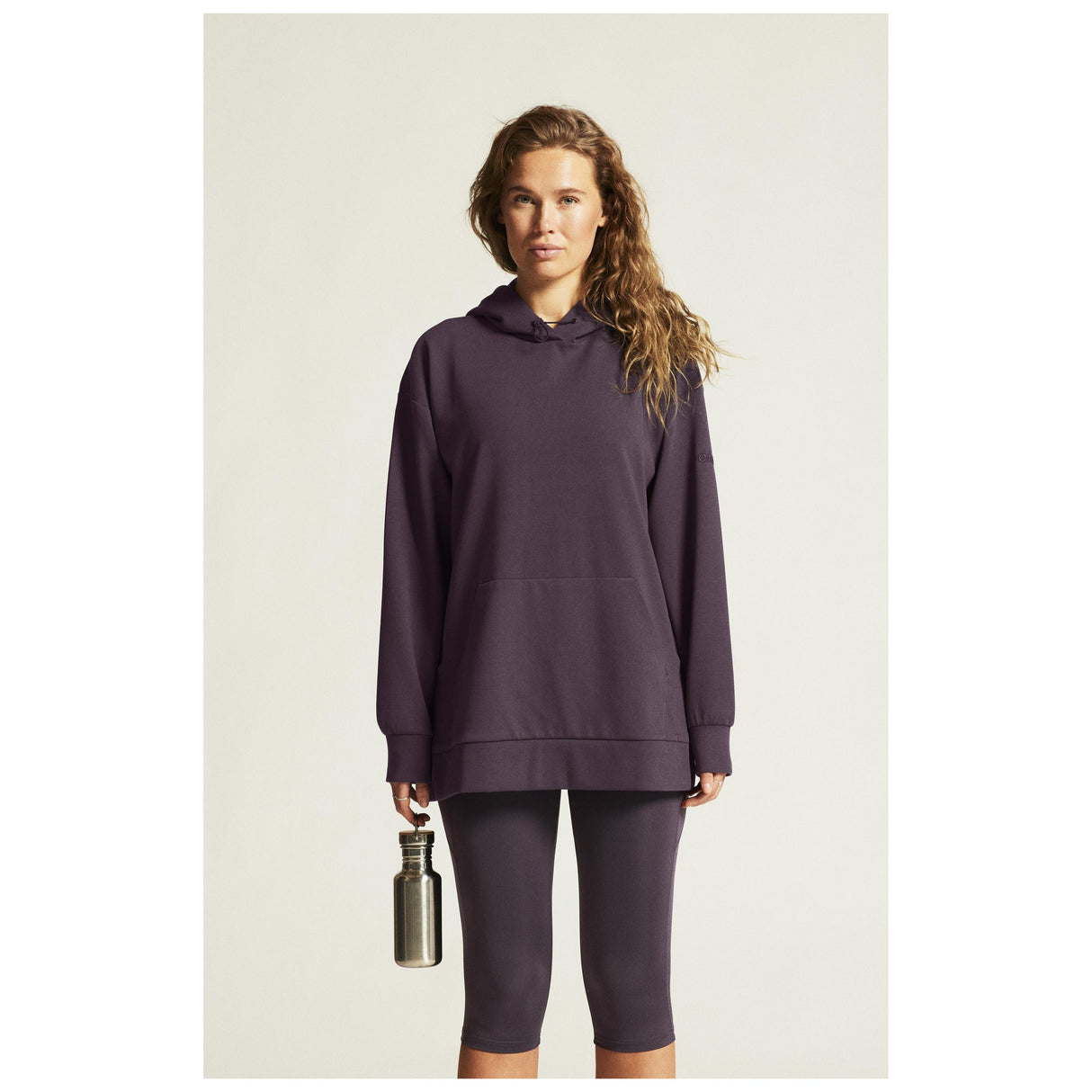Adv Join Long Hoodie W - Dark Plum - Closeup 4