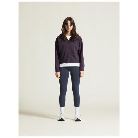 Adv Join Fz Hoodie W - Dark Plum - Closeup 1