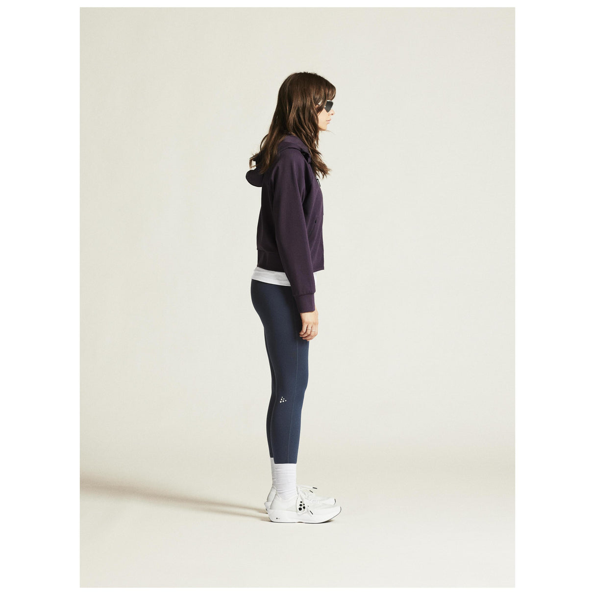 Adv Join Fz Hoodie W - Dark Plum - Closeup 2