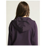 Adv Join Fz Hoodie W - Dark Plum - Closeup 6