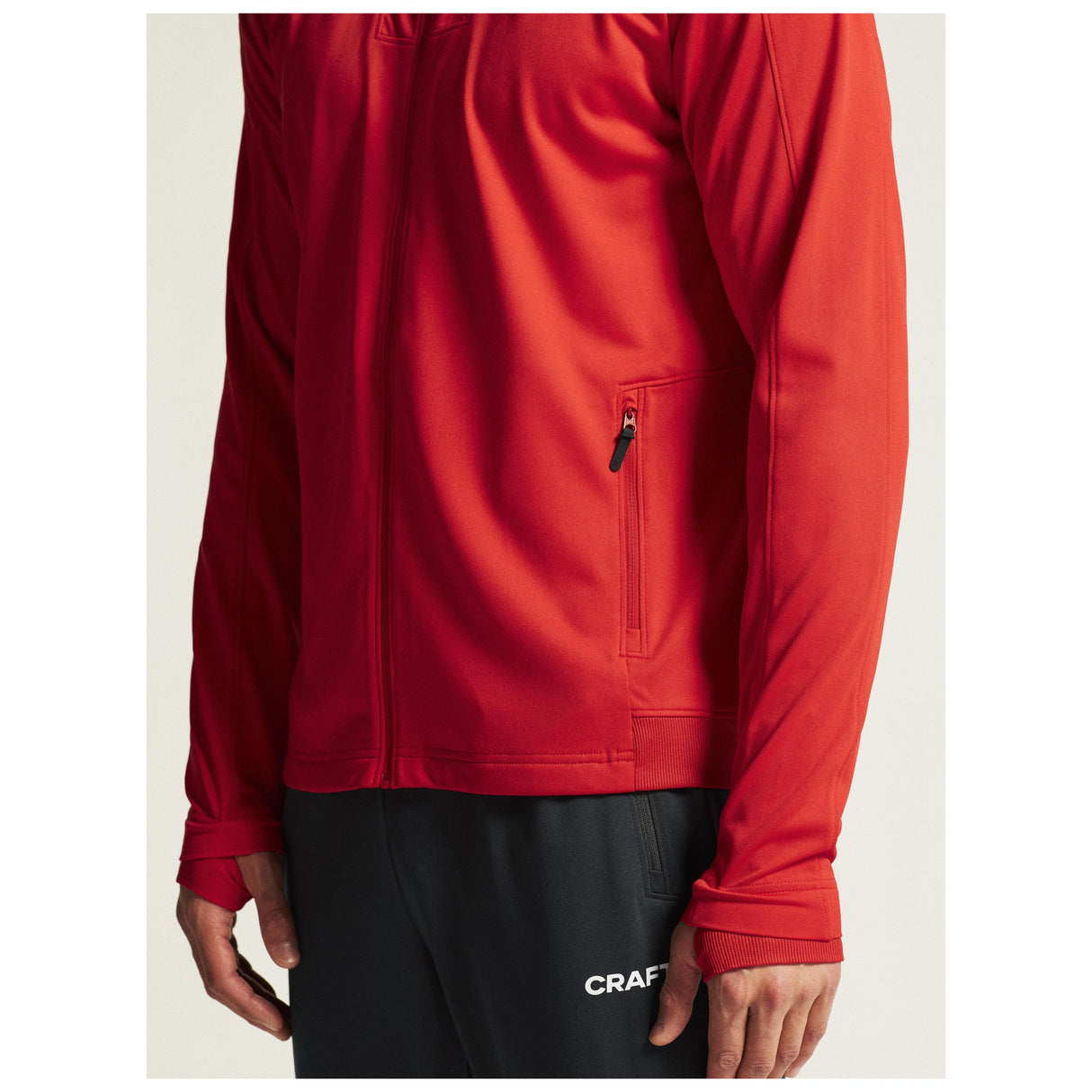 Evolve 2.0 Full Zip Jacket M - Red - Closeup 7